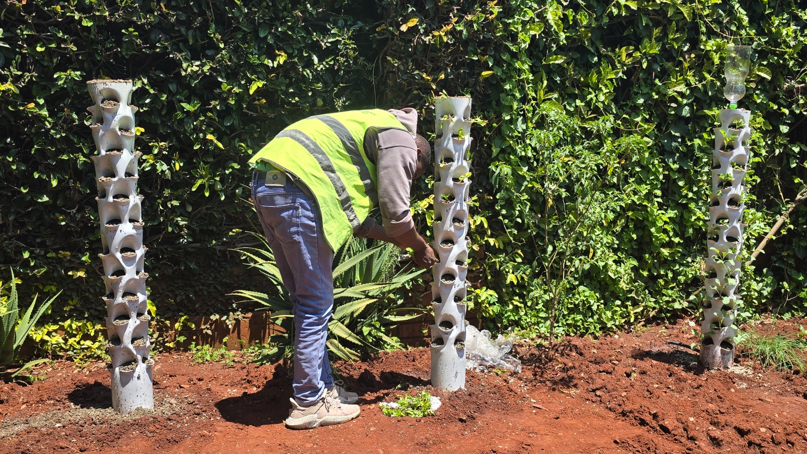 Tower Garden installation
